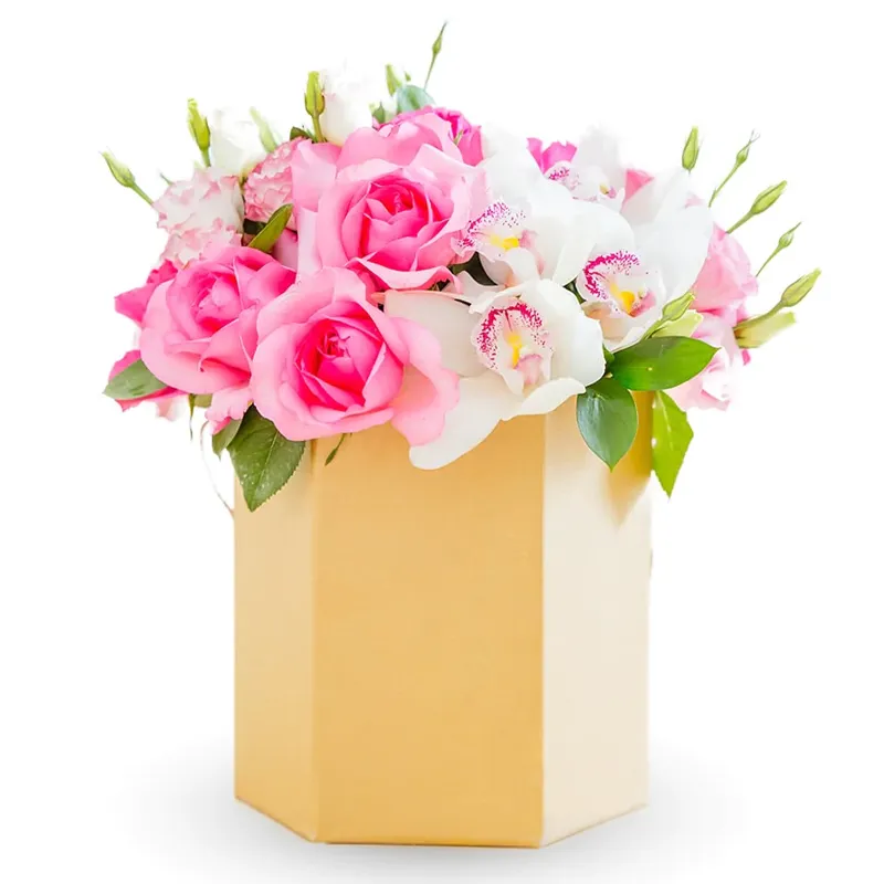 Цветы в коробке Звездный иней