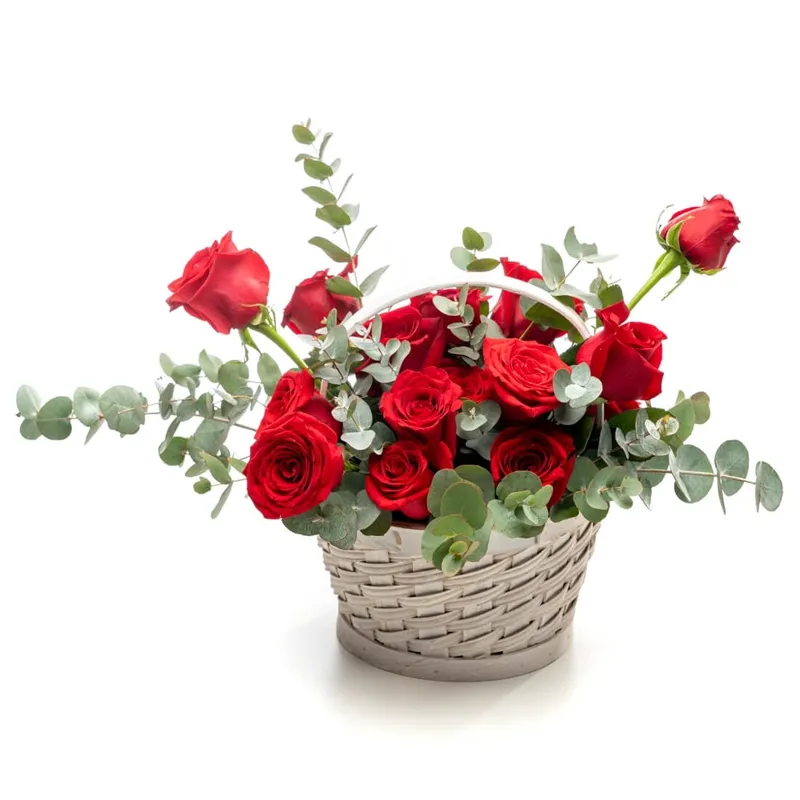 Корзина с цветами Светлое утро